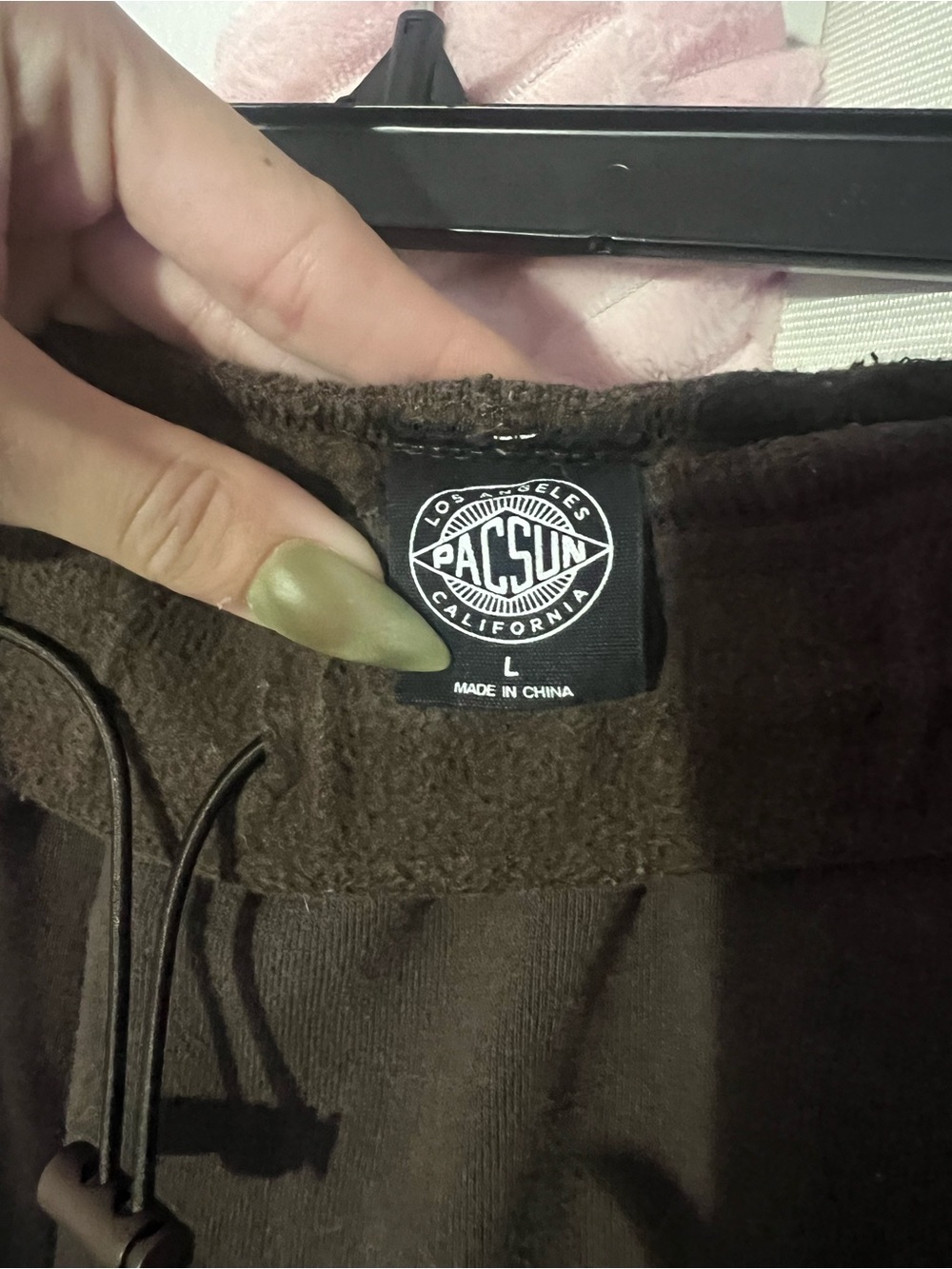 Pacific Sunwear Women’s Brown Wide-Leg Sweatpants - Picture 3 of 4
